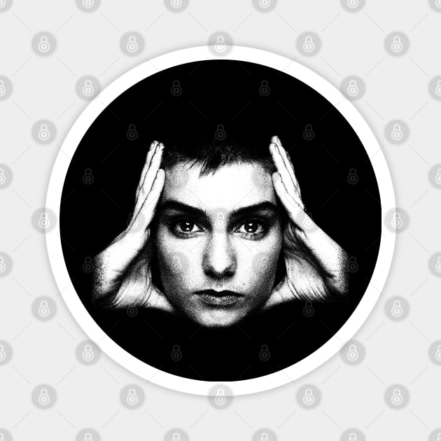 Sinead O'Connor Magnet by Riso Art